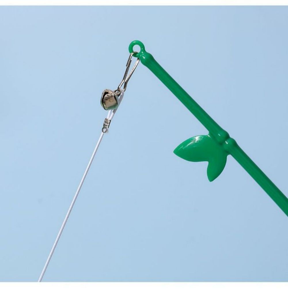 Interactive Cat Toy Feather Wand With Bell Refills Bells And Feathers Attention And Stimulate Harmless Durable And Unbreakable - Artotee