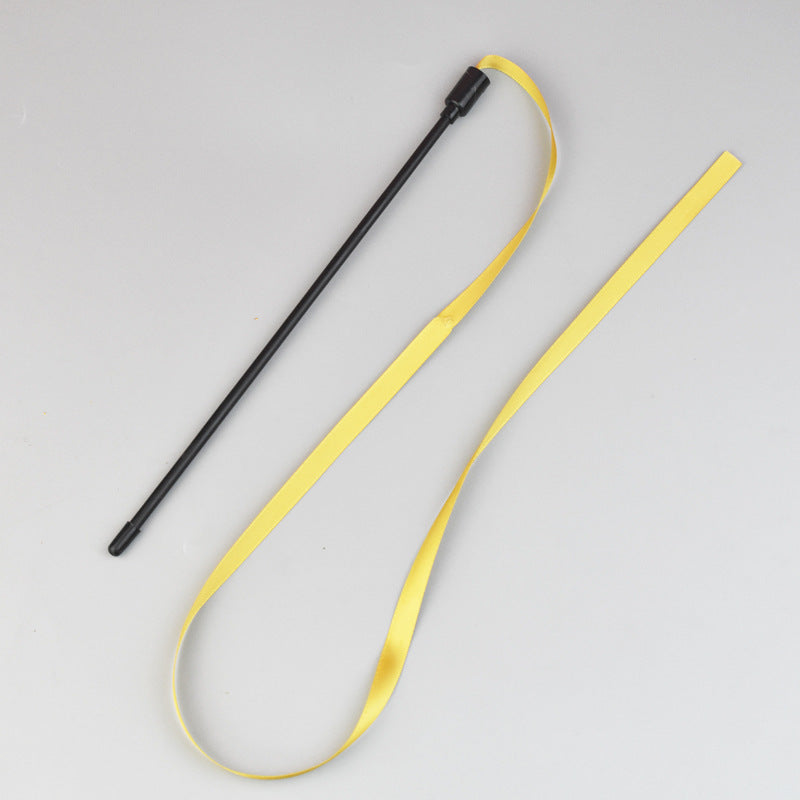 Interactive Cat Rainbow Wand Toys Interactive Cat Teaser Wand String Colorful Ribbon Charmer For Most Cats - Artotee