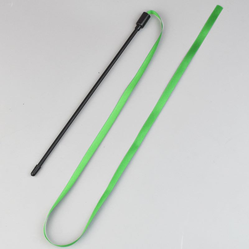 Interactive Cat Rainbow Wand Toys Interactive Cat Teaser Wand String Colorful Ribbon Charmer For Most Cats - Artotee